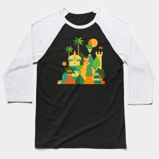 Pop and summer landscape Baseball T-Shirt